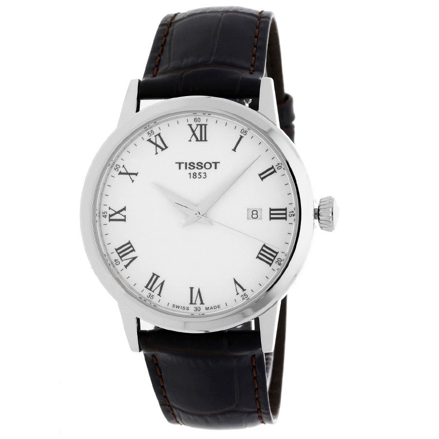  Đồng Hồ Nam Tissot T-Classic Quartz 'White' Dial 