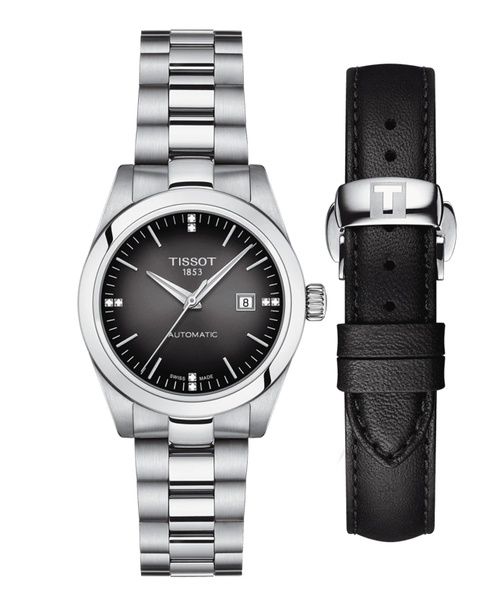  Đồng Hồ Nữ Tissot T-My Lady Automatic Diamond Anthracite Dial 