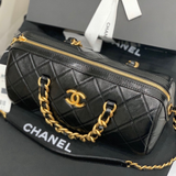  Túi Nữ Chanel Bowling Bag Calfskin 'Black' 