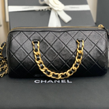  Túi Nữ Chanel Bowling Bag Calfskin 'Black' 