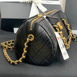  Túi Nữ Chanel Bowling Bag Calfskin 'Black' 