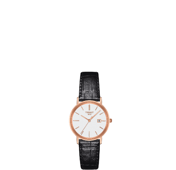  Đồng Hồ Nữ Tissot T-Gold 18kt Rose Gold 'Black' 