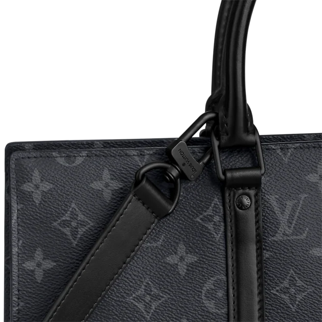  Túi Nam Louis Vuitton Sac Plat Horizontal Zippé 'Black' 