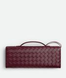  Ví Nữ Bottega Veneta Long Clutch Andiamo With Handle 'Barolo' 