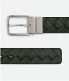  Thắt Lưng Nam Bottega Veneta Intrecciato Reversible Belt 'Green' 