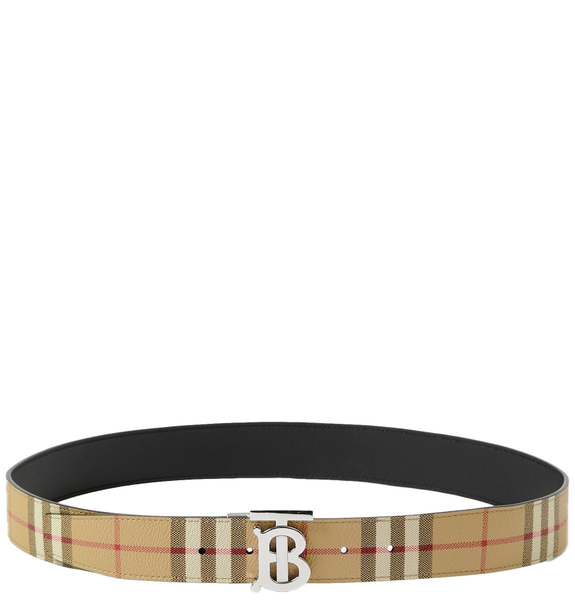  Thắt Lưng Nam Burberry Check Leather Reversible TB Belt 'Beige' 