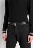 Thắt Lưng Nam Burberry Monogram Motif Monogram Leather Belt 'Black' 