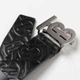  Thắt Lưng Nam Burberry Monogram Motif Monogram Leather Belt 'Black' 