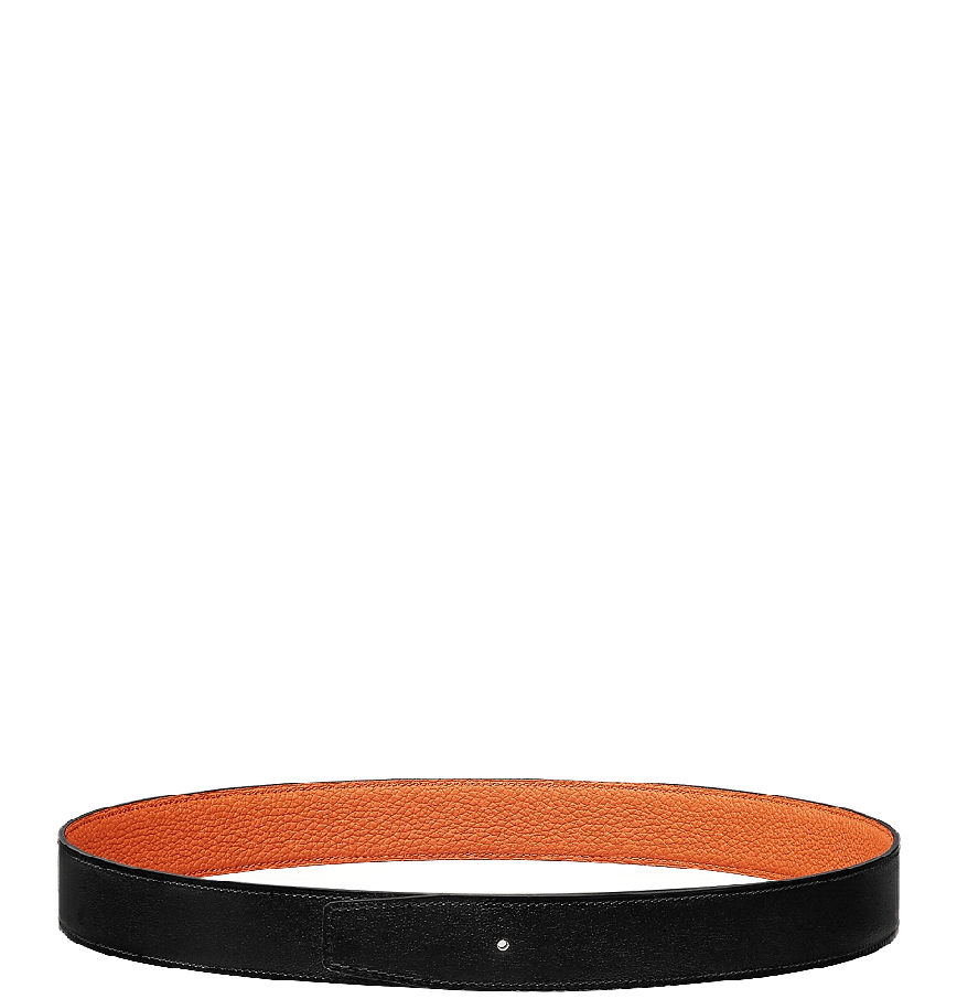  Dây Thắt Lưng Nam Hermes Reversible Leather 'Noir Orange' 