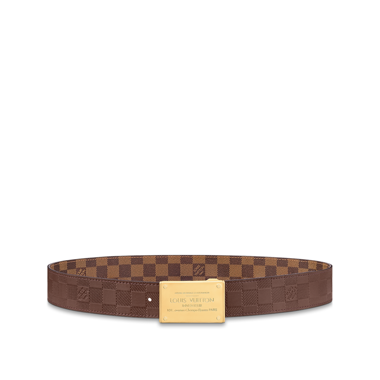 Thắt Lưng Nam Louis Vuitton Belt Inventeur Damier 'Ebene Brown' M9235Q