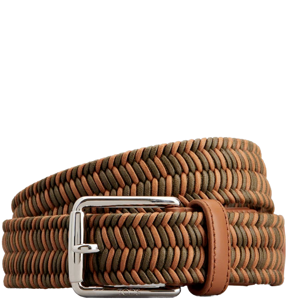  Thắt Lưng Nam Tod's Belt In Fabric Leather 'Brown' 