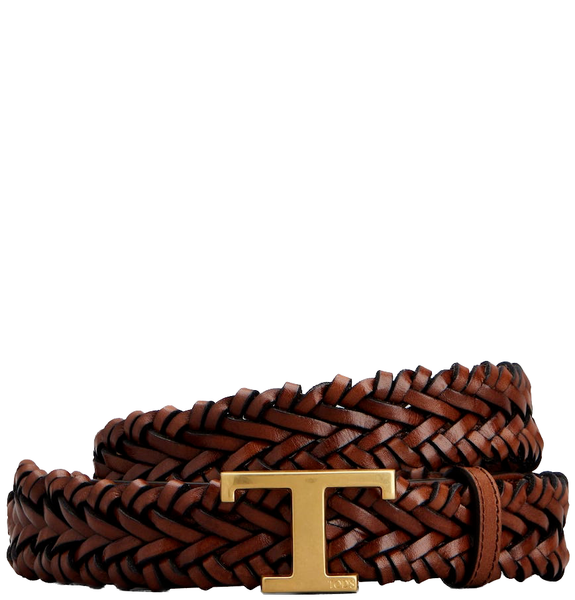  Thắt Lưng Nam Tod's T Timeless Belt In Leather 'Brown' 