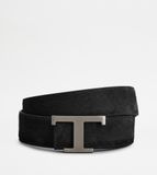  Thắt Lưng Nam Tod's T Timeless Reversible Belt Suede 'Brown' 