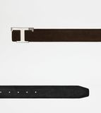  Thắt Lưng Nam Tod's T Timeless Reversible Belt Suede 'Brown' 