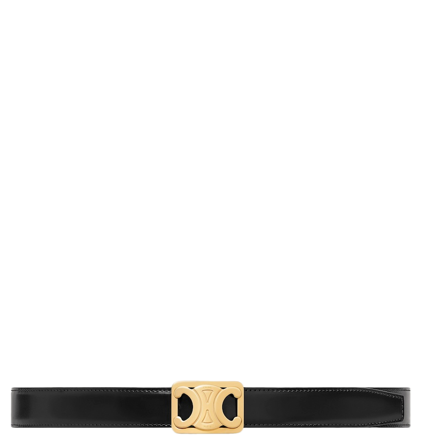  Thắt Lưng Nữ Celine Medium Reversible Framed Triomphe Belt 'Black' 