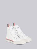  Giày Nam Thom Browne Calf Leather Collegiate High Top 'White' 