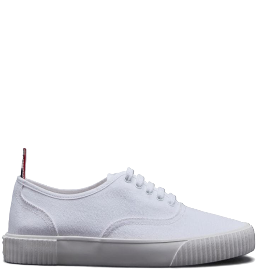 Giày Nam Thom Browne Canvas Heritage Trainer 'White Giày Nam Thom Browne Canvas Heritage Trainer 'White