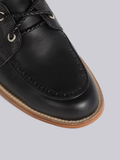  Giày Nam Thom Browne Vitello Calf Leather Boat Shoe 'Black' 