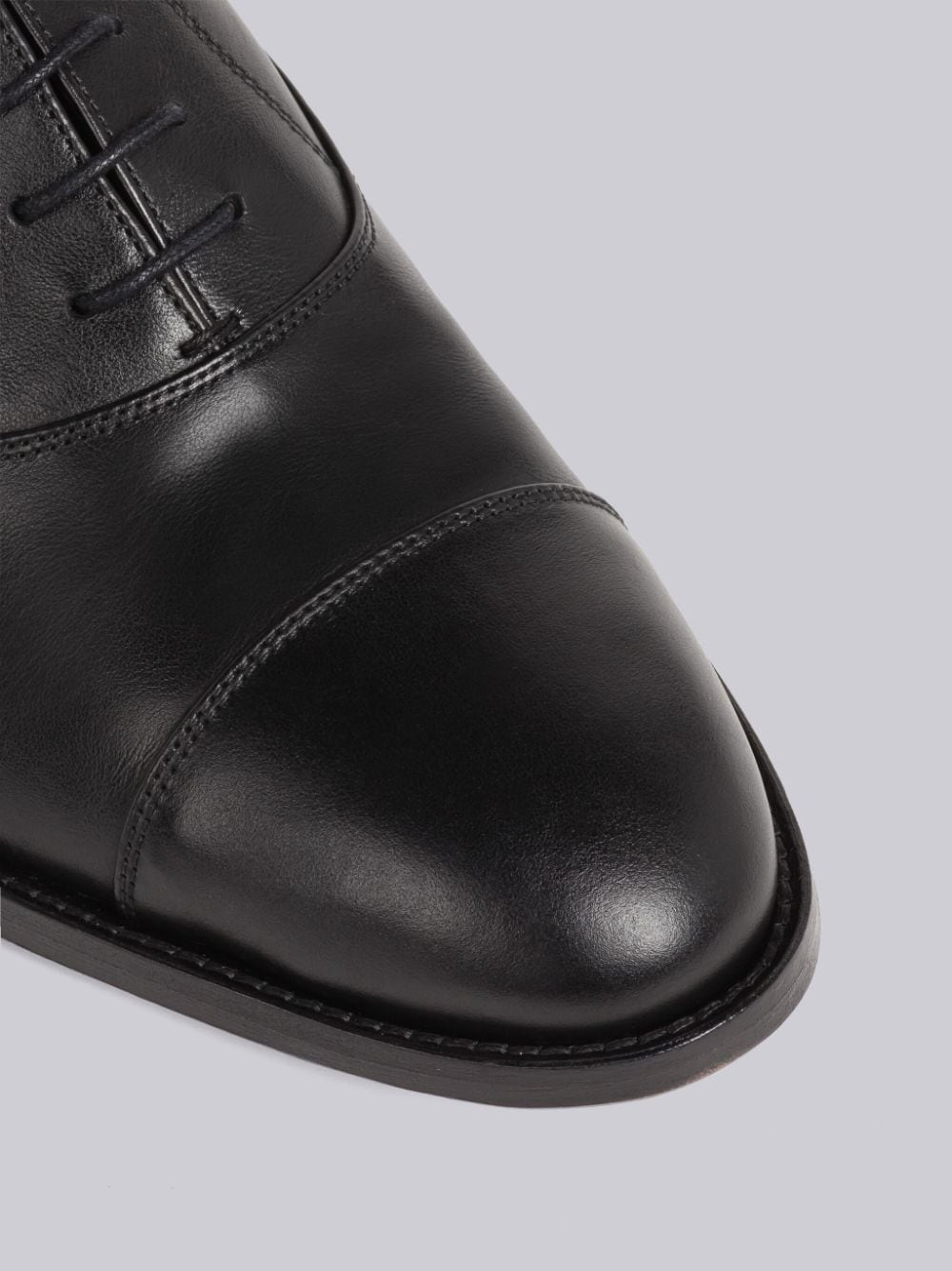  Giày Nam Thom Browne Vitello Calf Leather Cap Toe 'Black' 