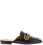  Giày Nữ Gucci Leather Slipper 'Black Leather' 