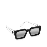  Kính Nam Louis Vuitton Class Square Transparent Black Silver 