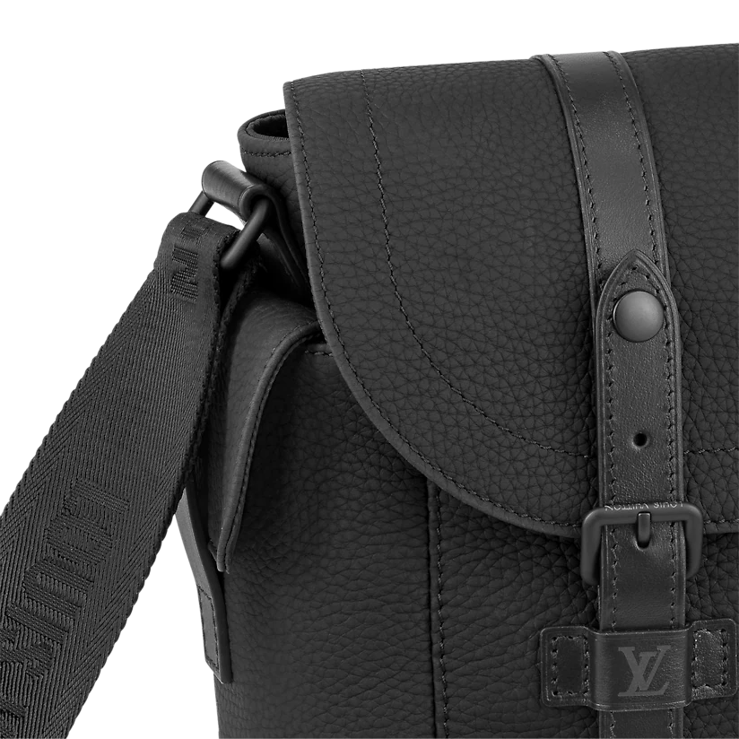  Túi Nam Louis Vuitton Christopher Messenger Taurillon Leather 'Black' 