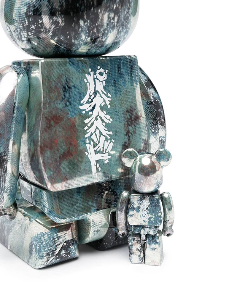  Mô hình Bearbrick Pushead Silver 400% 100% 