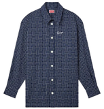  Áo Kenzo Weave Shirt 'Navy' 