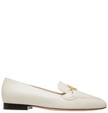  Giày Nữ Bally Emblem Loafers 'Bone' 
