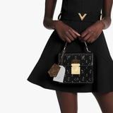  Túi Nữ Louis Vuitton Spring Street Monogram Vernis 'Black' 
