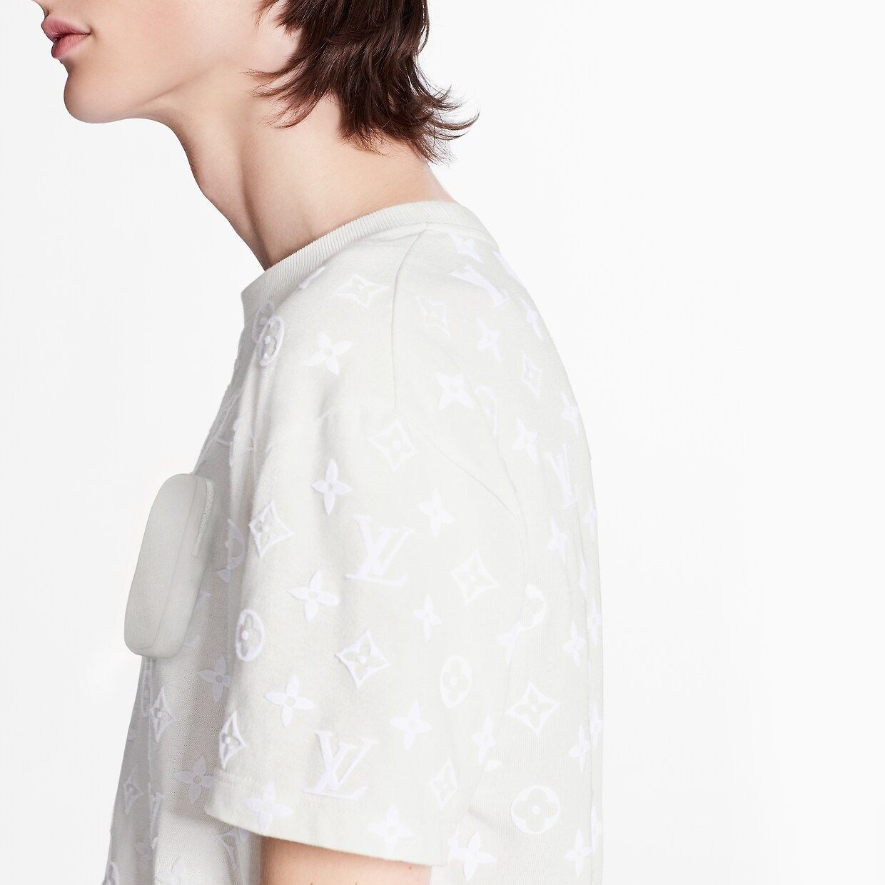 Áo Nam Louis Vuitton Monogram Short Sleeve T-Shirt 'White' 1A7QDQ – LUXITY