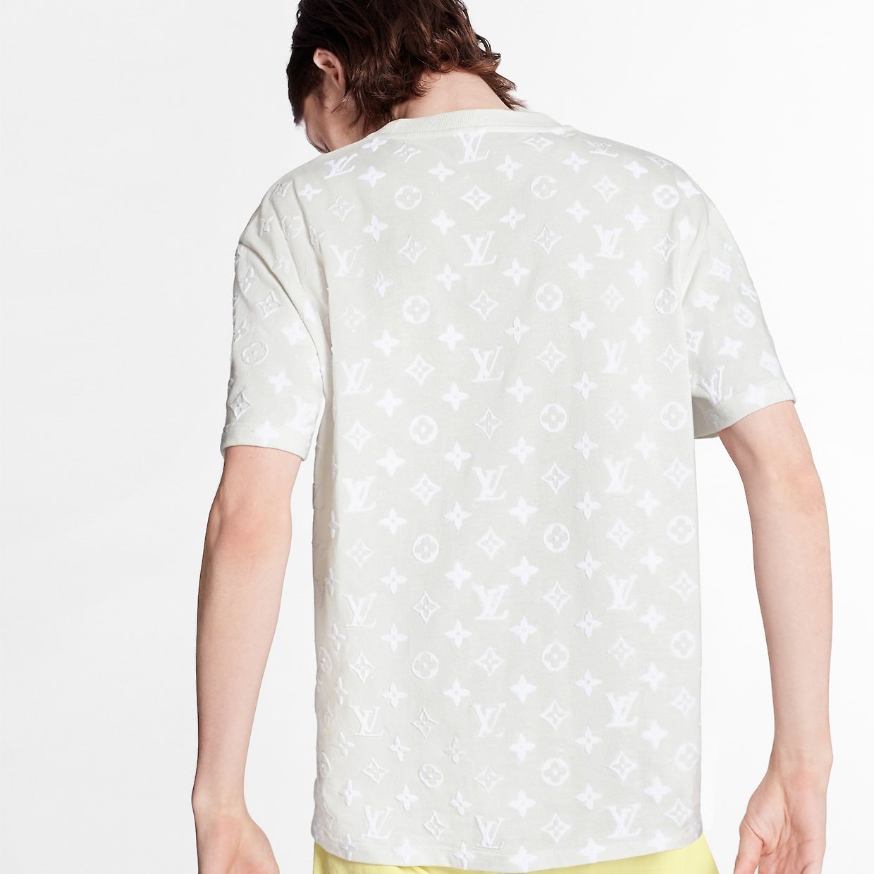 Áo Nam Louis Vuitton Monogram Short Sleeve T-Shirt 'White' 1A7QDQ – LUXITY