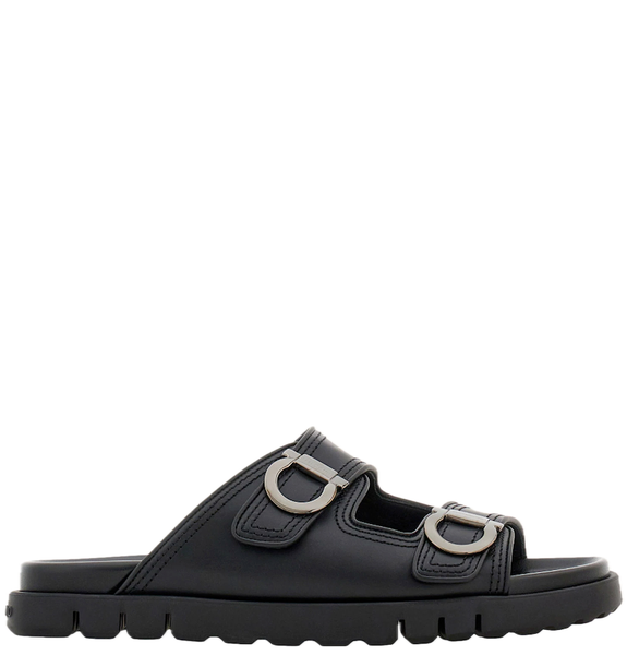  Dép Nam Salvatore Ferragamo Double-strap Sandal 'Black' 