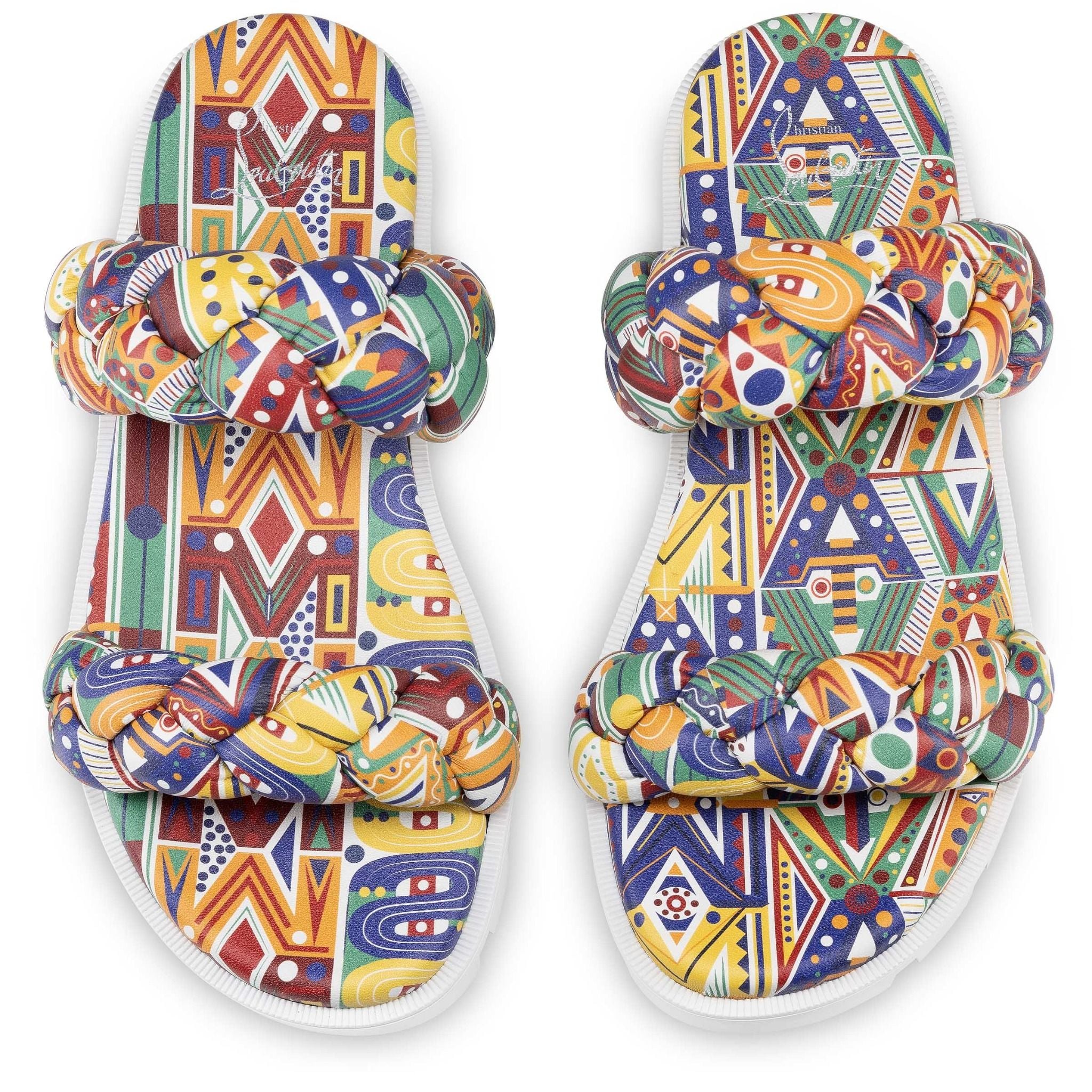  Dép Nữ Christian Louboutin Just Brio Braid 'Multicolor' 