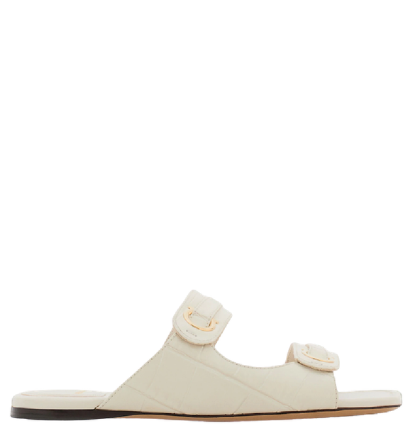  Dép Nữ Salvatore Ferragamo Gancini Ornament Slide 'Mascarpone' 