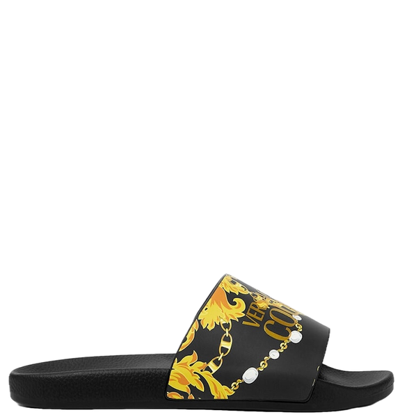  Dép Nữ Versace Jeans Couture Shelly Chain Couture Sliders 'Black' 