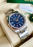  Đồng Hồ Nam Rolex Oyster Perpetual 34 Bright 'Blue' 