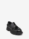  Giày Nam Alexander McQueen Seal Logo Loafer 'Black' 
