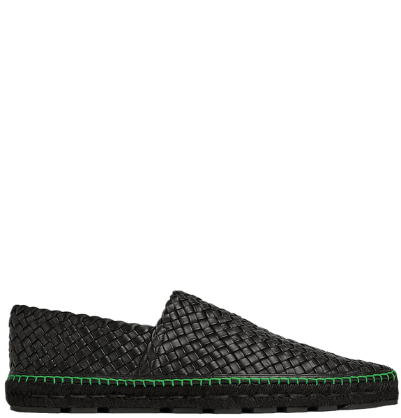  Giày Nam Bottega Veneta Espadrillas Intreccio 'Black' 