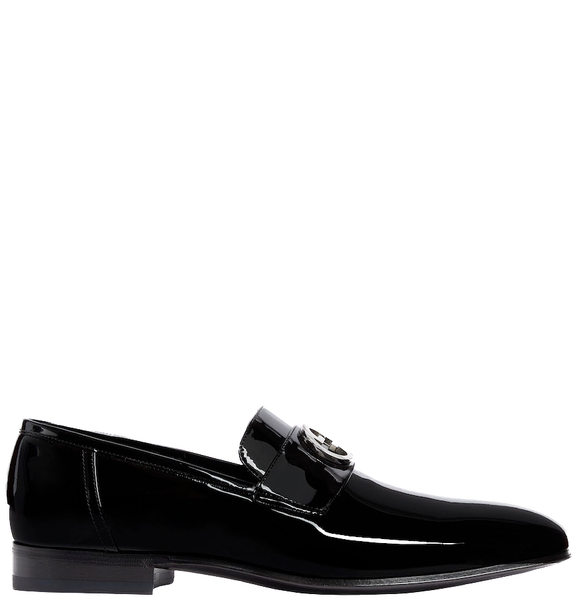  Giày Nam Gucci Interlocking G Loafer 'Black Patent' 