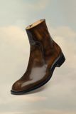  Giày Nam Maison Margiela Waxed Leather Boots 'Nutmeg' 