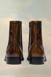  Giày Nam Maison Margiela Waxed Leather Boots 'Nutmeg' 