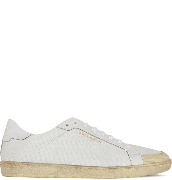  Giày Nam Saint Laurent Court Classic Sl/39 Perforated Leather 'Ivory' 