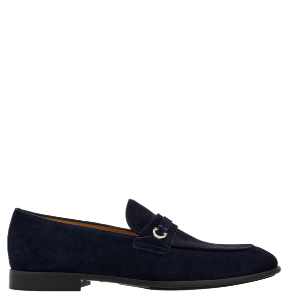  Giày Nam Salvatore Ferragamo Moccasin Gancini Ornament 'Blue' 