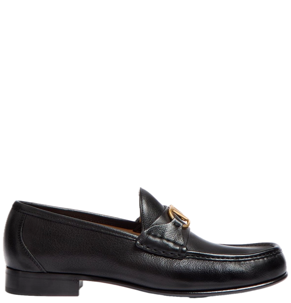  Giày Nam Valentino Vlogo Signature Buffalo Loafer 'Black' 