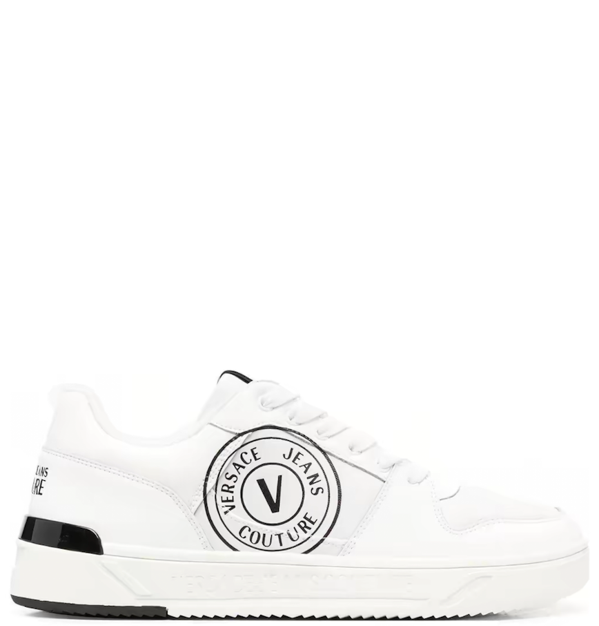  Giày Nam Versace Jeans Couture Logolu Deri 'White' 