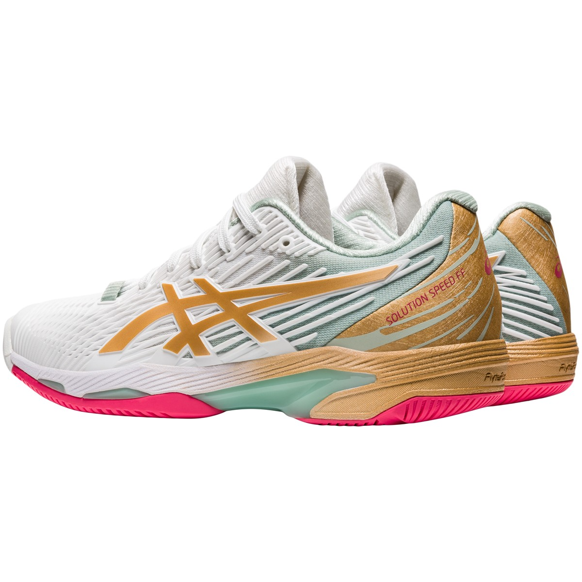  Giày Nữ Asics Solution Speed FF 2 LE 'White Champagne' 