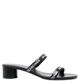  Giày Nữ Balenciaga Logo Round Slippers Sandals 'Black' 