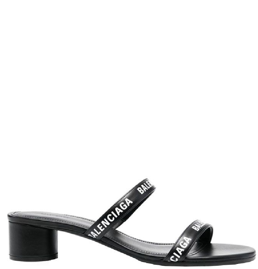 Balenciaga Tourist Velcro Sandals  Black  Editorialist