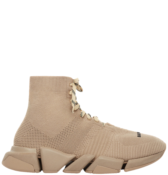  Giày Nữ Balenciaga Speed 2.0 Lace-up Trainers 'Beige' 